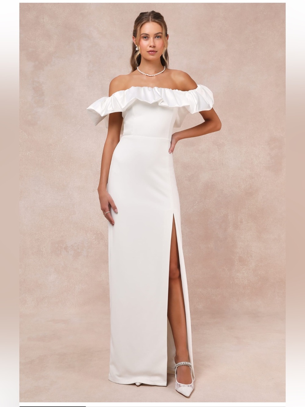 Lulus Dress S Wedding White